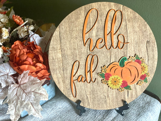 Hello Fall Sign - DIY Fall Kit